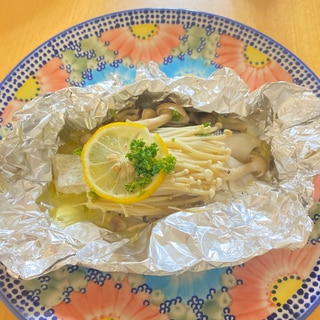 新玉ねぎと白身魚のホイル焼き★レモンバターしょうゆ